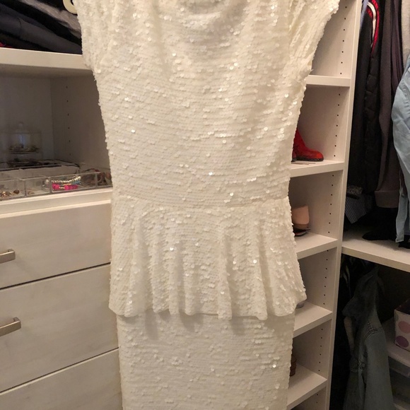 White Sparkle Dress - Picture 3 of 4